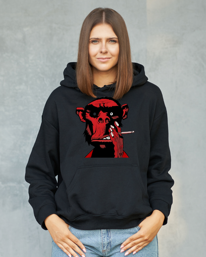 Stoned Monkey Funny Hoodie Sweatshirt | Kanhna Sarcasm