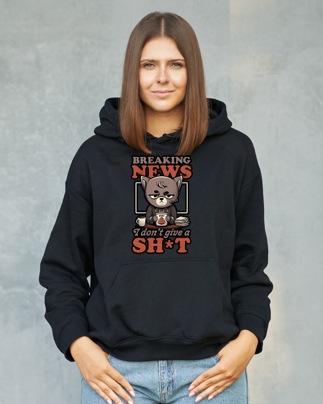 I Don't Give a Shit Funny Hoodie Sweatshirt | Kanhna Sarcasm